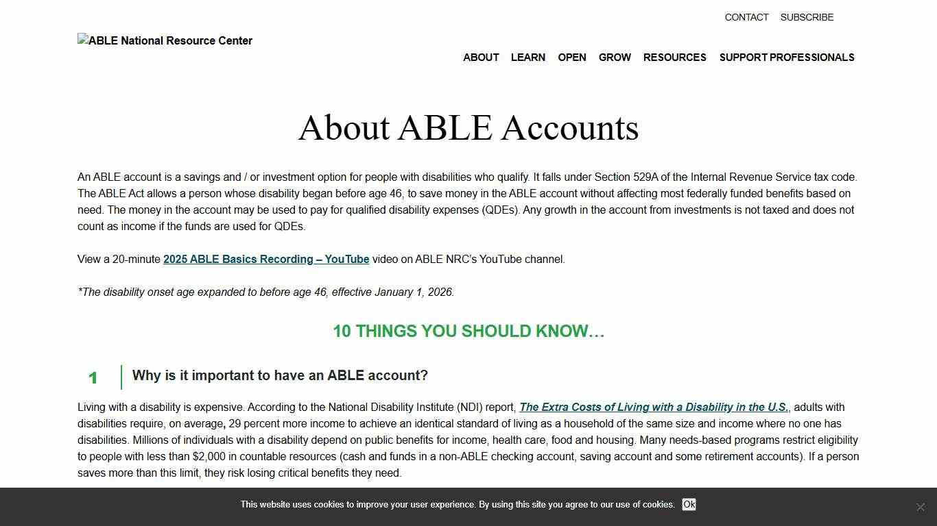 What are ABLE Accounts? - ABLE National Resource Center